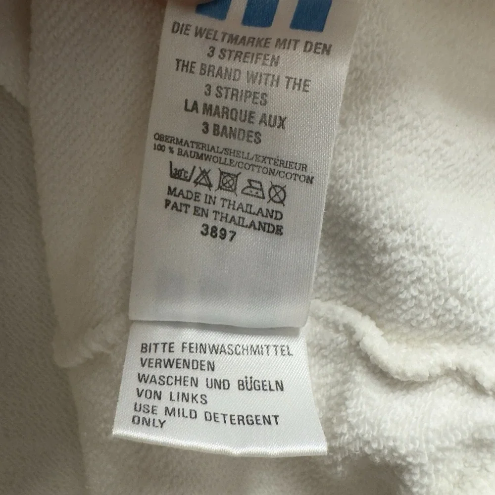 Vtg Adidas 80s Mens Size Large Stefan Edberg White V-Neck Sweatshirt Tennis Vest